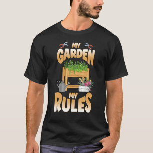 Mein Garten meine Regeln für Balkongarten Selbstve T-Shirt