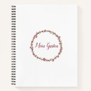 Mein Garten Spiralnotizblock Notizbuch