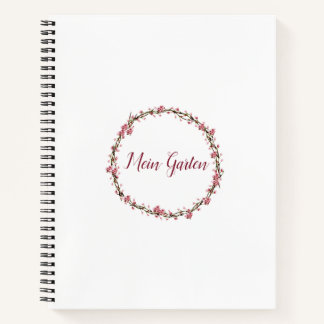 Mein Garten Spiralnotizblock Notizbuch