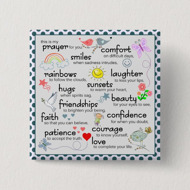 Mein Gebet für dich Button (Vorderseite)