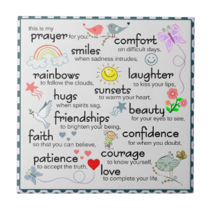 Mein Gebet für dich Fliese