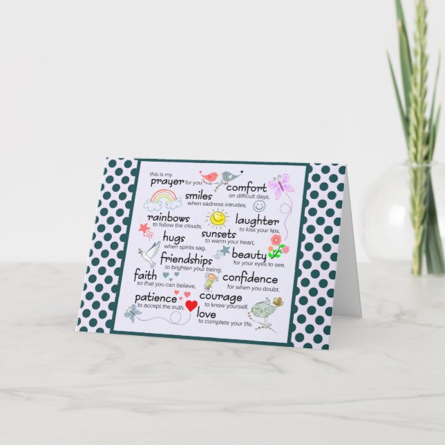 Mein Gebet für dich Karte (Vorderseite)
