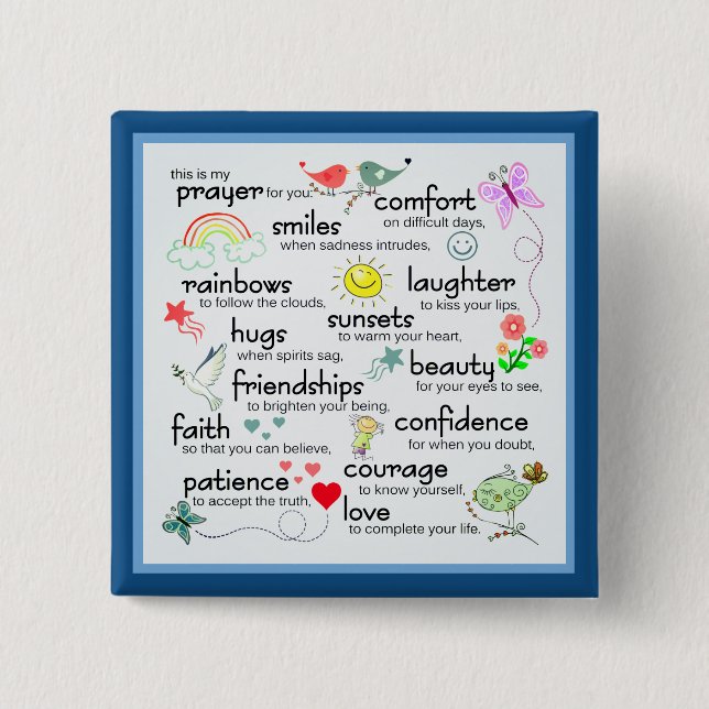 Mein Gebet für euch Segnungen Button (Vorderseite)