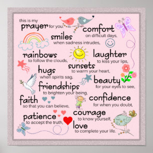 Mein Gebet für Sie Poster