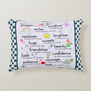 Mein Gebet für Sie Zierkissen