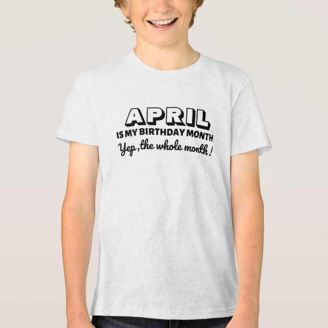 Mein Geburtsmonatsbrauch Tri-Blend Shirt (Vorderseite)