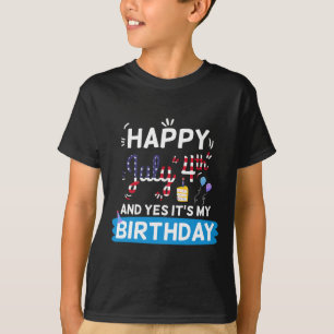 Mein Geburtstag 4. Juli Amerikas Unabhängigkeitsta T-Shirt