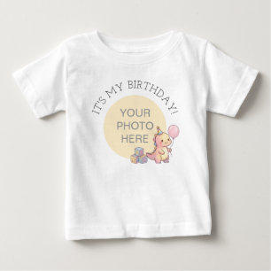 Mein Geburtstag Benutzerdefiniertes Foto Baby T-Sh T-shirt