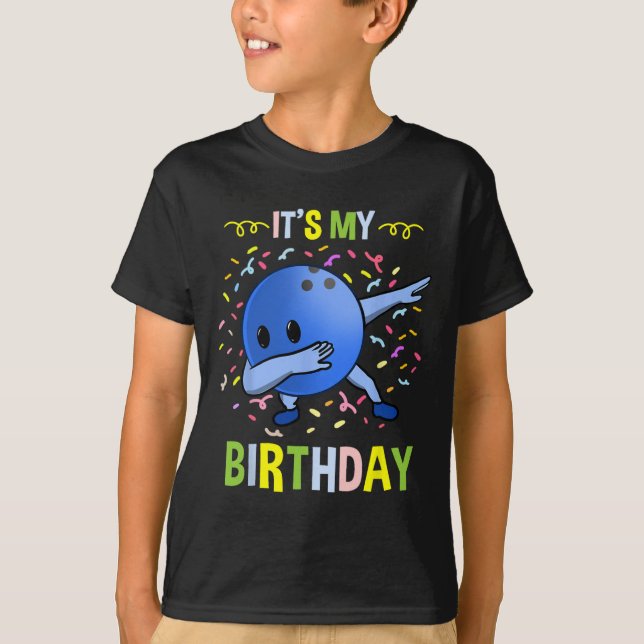 Mein Geburtstag Bowling Byll T-Shirt (Vorderseite)
