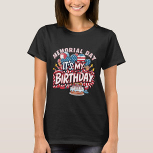 Mein Geburtstag Gedenktag Cool Retro Funny Indepen T-Shirt