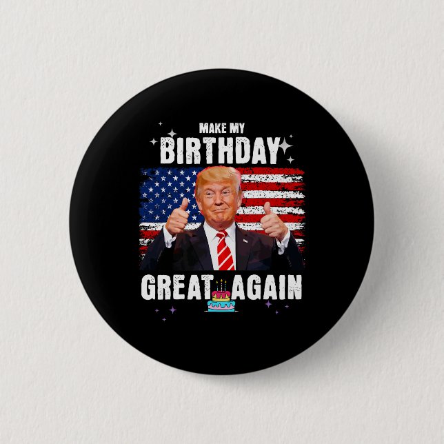 Mein Geburtstag wieder großartig Button (Vorderseite)