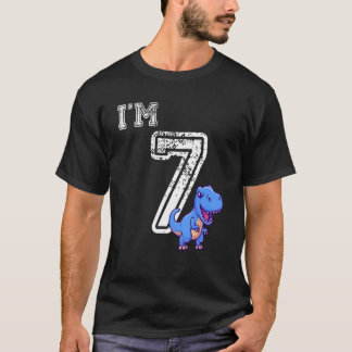 Mein Geburtstagskind 7 Jahre alt ist wie Dinosa T-Shirt