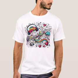 MEIN Gehirn auf Musik - Fühle den Beat  T-Shirt