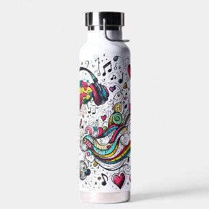 MEIN Gehirn auf Musik - Fühle den Beat  Trinkflasche
