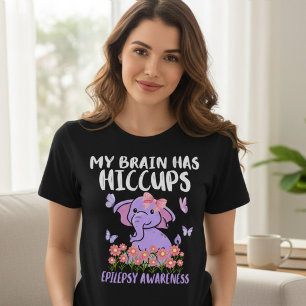 Mein Gehirn hat Schluckauf Epilepsie Elefant Tri-Blend Shirt