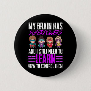 Mein Gehirn hat Superkräfte Epilepsie Awareness Su Button