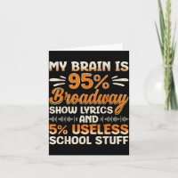 Mein Gehirn ist 95% Broadway-Lyrik-Nerd Musical Th