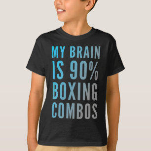 Mein Gehirn ist zu 90% Boxkombos Boxer Boxer Liebe T-Shirt