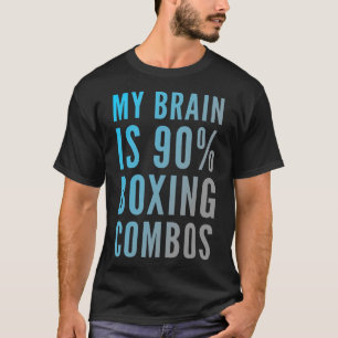 Mein Gehirn ist zu 90% Boxkombos Boxer Boxer Liebe T-Shirt