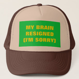 Mein Gehirn trat Trucker Hat zurück Truckerkappe