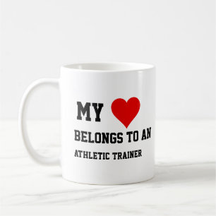 Mein gehört einem Sporttrainer  Kaffeetasse