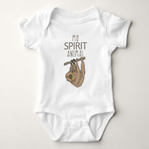 Mein Geist-Tier ist eine Trägheit Baby Strampler