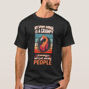 Mein Geist Tier ist Grumpy Flamingo Flamingo 2 T-Shirt