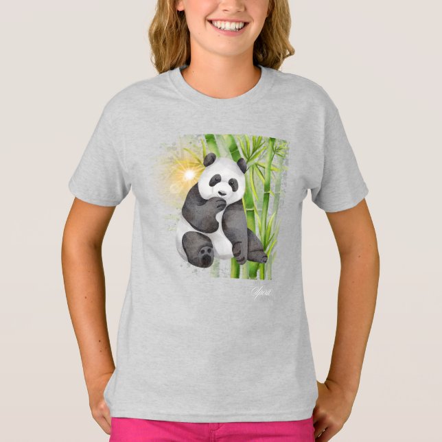 Mein Geist Tier - Panda T-Shirt (Vorderseite)