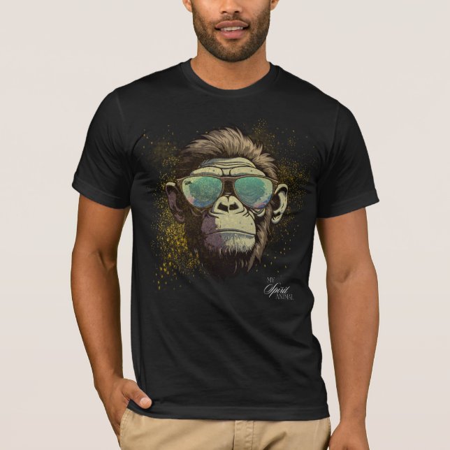 Mein Geist Tier - Schimpanse T-Shirt (Vorderseite)