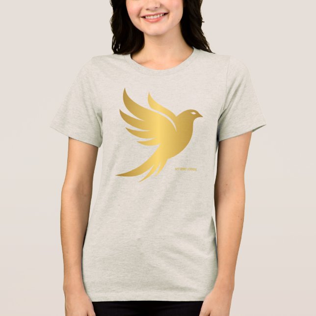 Mein Geist Tier - Taube Tri-Blend Shirt (Vorderseite)