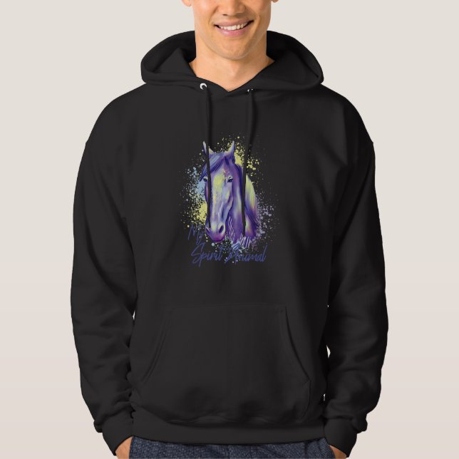 Mein Geist Tierpferd Hoodie (Vorderseite)