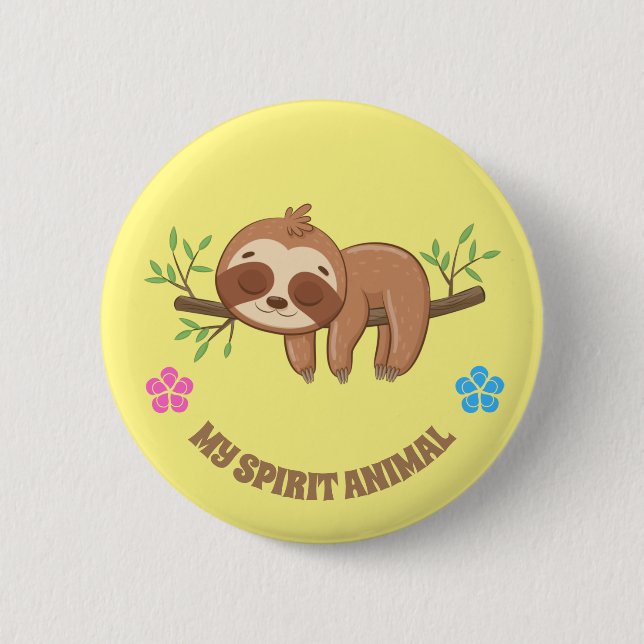Mein Geist | Vorlage für den Niedlichen Ruhezustan Button (Vorderseite)