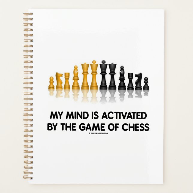 Mein Geist wird durch das Schachspiel aktiviert Planer (Vorderseite)