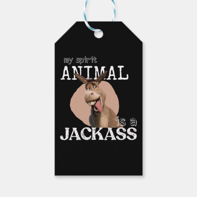 Mein Geiststier ist ein Jackass Geschenkanhänger (Vorderseite)