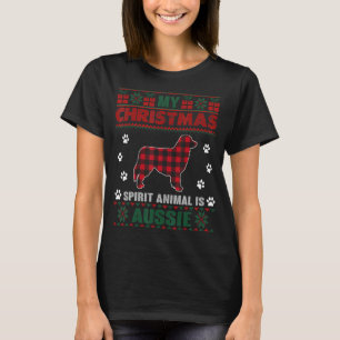 Mein Geisttier ist Aussie Dog Besitzer Ugly Christ T-Shirt