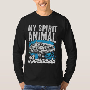 Mein Geisttier ist ein Barracuda Sportfischer Angl T-Shirt