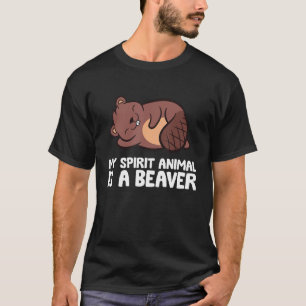 Mein Geisttier ist ein Biber-Funny Wild Beaver T-Shirt