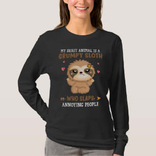 Mein Geisttier ist ein gruseliger Faulpelz, der An T-Shirt