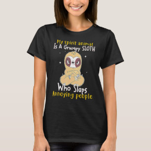 Mein Geisttier ist ein gruseliger Faulpelz, der di T-Shirt