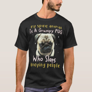 Mein Geisttier ist ein gruseliger Mops-Mops T-Shirt
