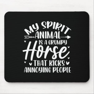 Mein Geisttier ist ein gruseliges Pferd, Pferderen Mousepad