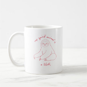Mein Geisttier ist ein sonniger, fauler Komfort Kaffeetasse