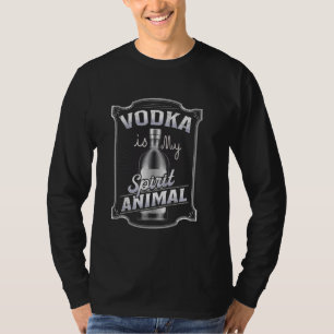 Mein Geisttier ist Vodka Funny Drink Alkohol P T-Shirt