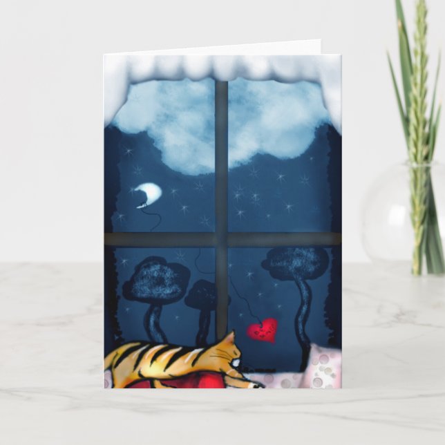 Mein gemütlicher Valentinstag Feiertagskarte (Vorderseite)