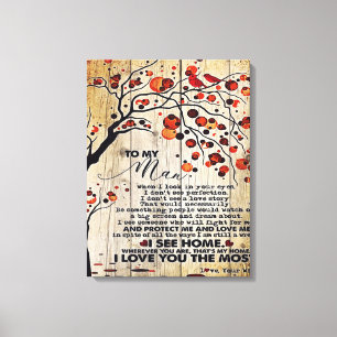 Mein Geschenk für den Ehemann   Schreiben an ihn   Leinwanddruck