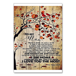 Mein Geschenk für den Ehemann   Schreiben an ihn   Tischnummer