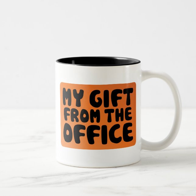 Mein Geschenk vom Büro Zweifarbige Tasse (Rechts)