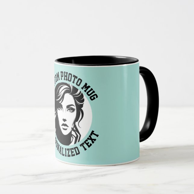Mein Gesicht auf einem benutzerdefinierten Kombi-B Tasse (VorderseiteRechts)
