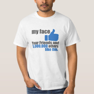 Mein Gesicht ist wie T-Shirt