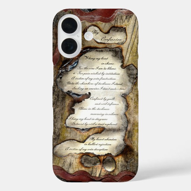 Mein Geständnis Case-Mate iPhone Hülle (Rückseite)